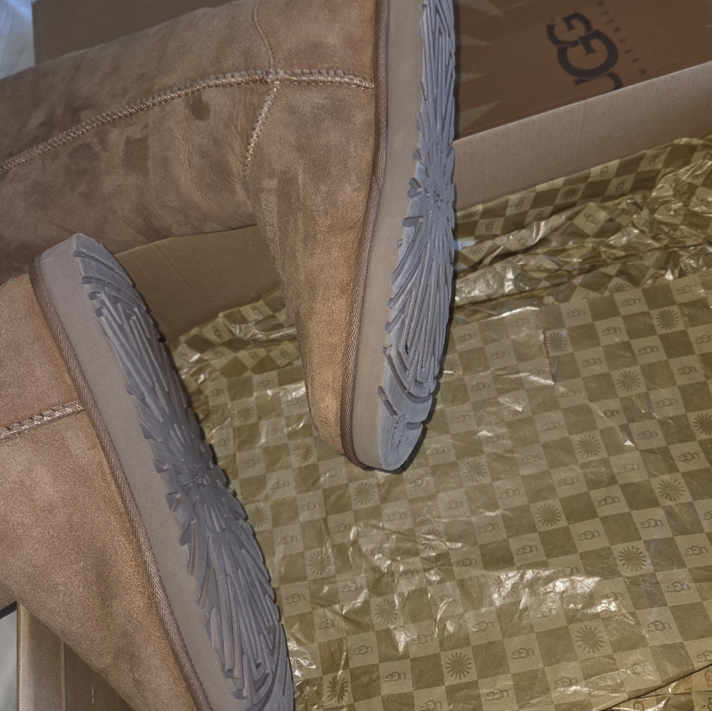 UGG Tan and Cream Over the Knee Boots - Picture 10 of 10